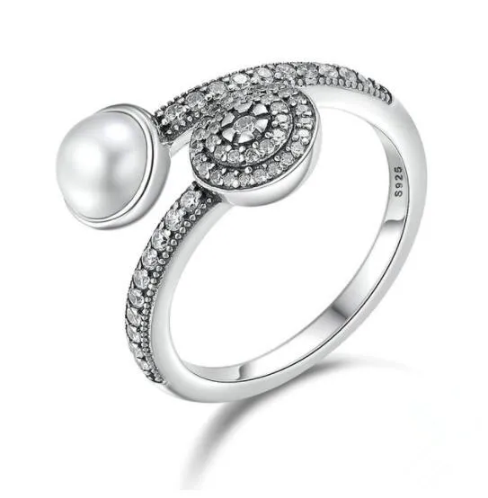 Новое поступление, настоящее 925 пробы, Серебряное светящееся регулируемое кольцо для женщин, настоящий прекрасный подарок, ювелирное изделие