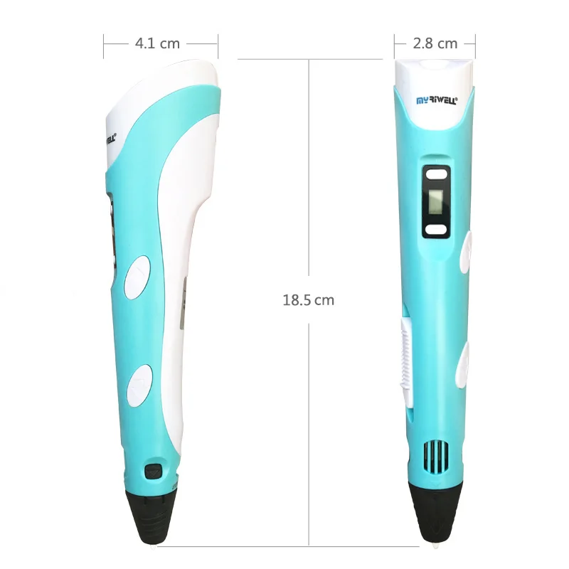 Myriwell 3D Pen LED Screen DIY 3D Printing Pen 100m ABS Filament Creative Toy Gift For Kids Design Drawing