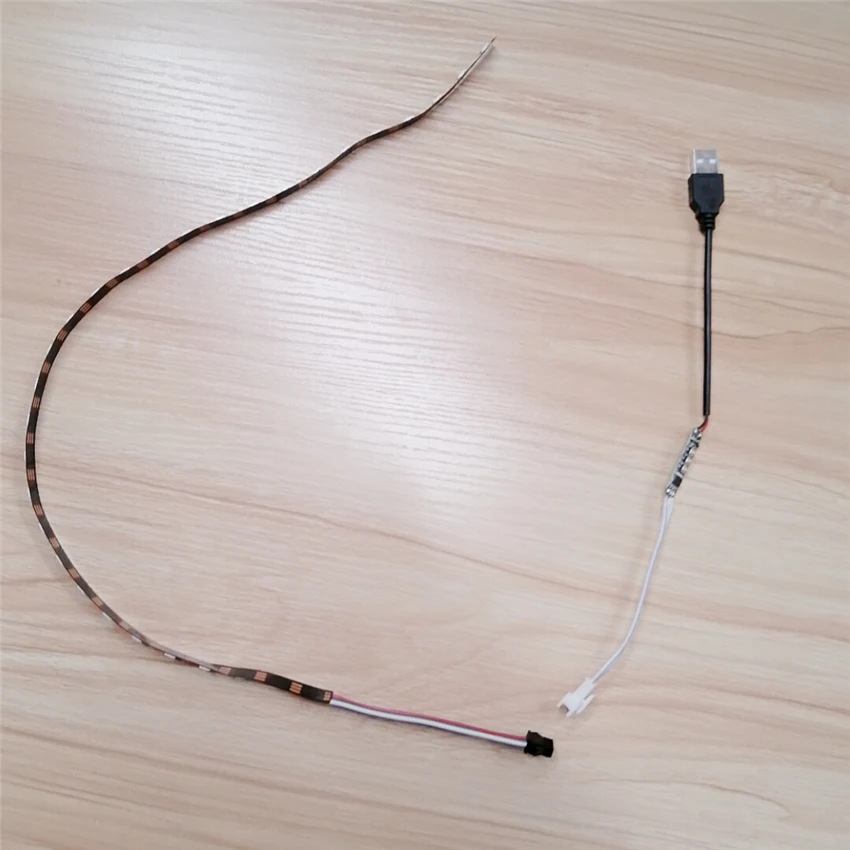 Ws2812b 5 В USB RGB Светодиодная лента 60 Светодиодный s SMD 5050 пикселей светодиодный диодный ленточный светильник HD tv Настольный ПК подсветка экрана 0,5 м 1 м 2 м 3 м 4 м 5 м