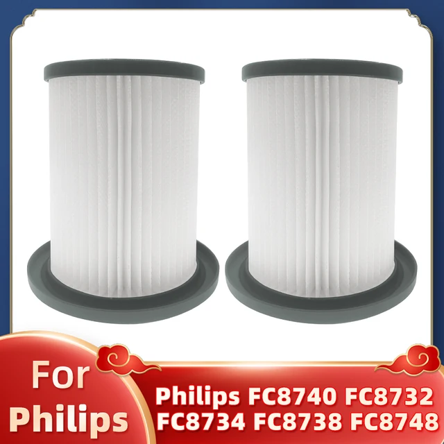 Hepa Filter Replacement For Philips FC8732 FC8734 FC8736 FC8738 FC8740 FC8748 Vacuum Cleaner Spare Parts Accessories 2 Filter round