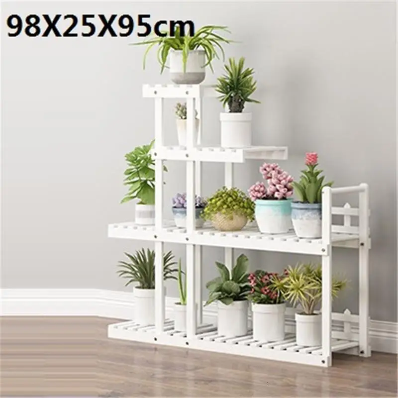 Escalera Terraza Varanda Estante Para Flores Stojaki Крытый Stojak Na Kwiaty открытый цветок стенд Dekoration стойки завод полка - Цвет: Version D