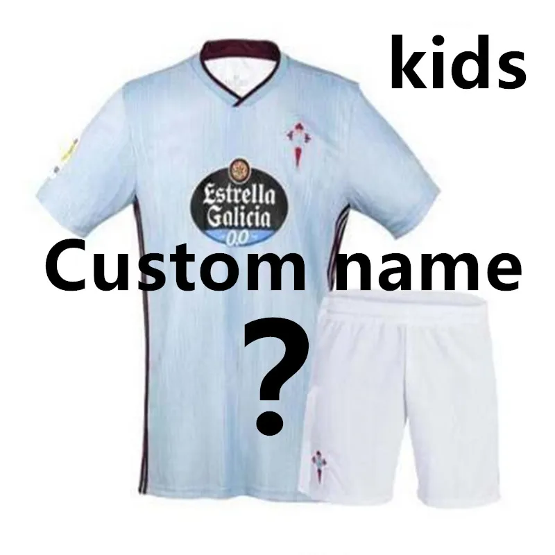 19 20 Детский комплект Celta Vigo футбольные майки MENDEZ S. GOMEZ SISTO IAGO ASPAS BOUFAL Celta de Vigo Camiseta Детская рубашка