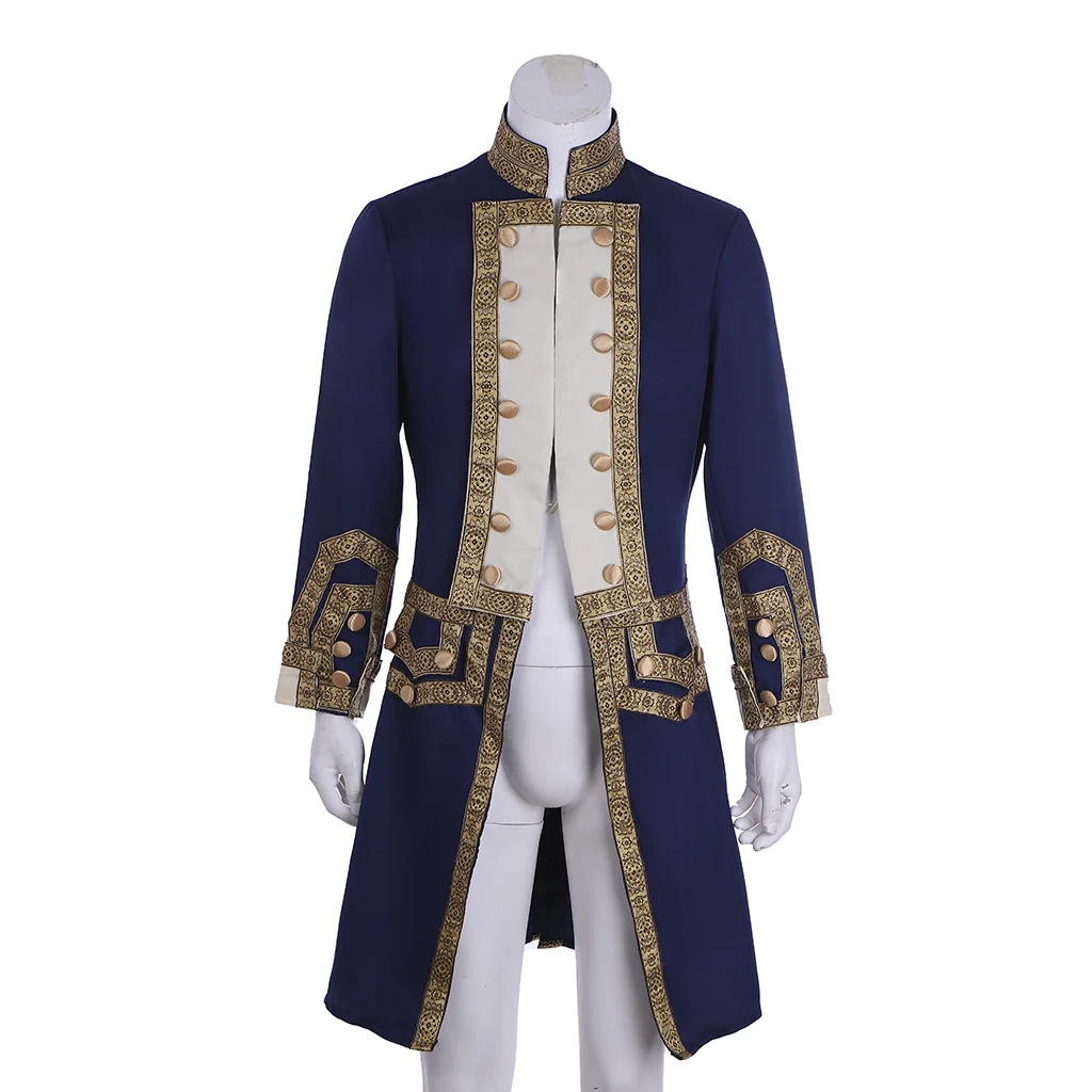18th Century Men's Royal Military Navy Uniform Jacket Tailcoat Colonial
