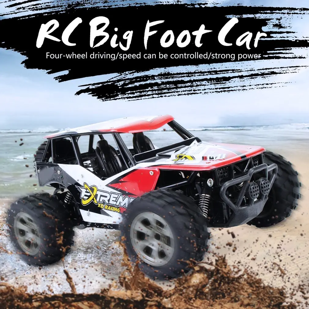 1:18 RC Big Foot Car 2,4G пульт дистанционного управления внедорожный гусеничный автомобиль модель грузовик RTR игрушка для детей подарок 8212B