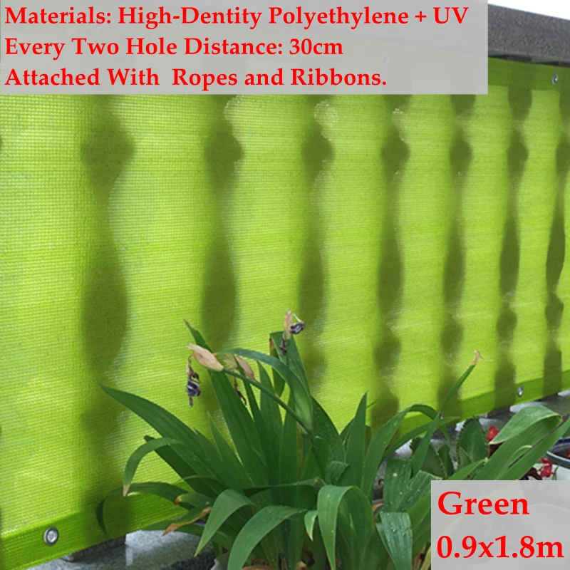 0.9X1.8 Тент парус HDPE дверь окно тент навес квадратный Солнечный тент завод цветок крышка сетка балкон конфиденциальность малыш безопасный Чехол для автомобиля - Цвет: 0.9X1.8