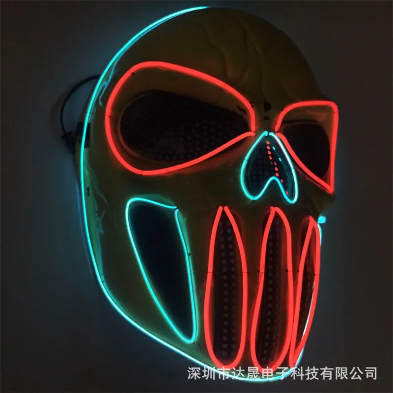 Da sheng профессиональная пластиковая маска на Хэллоуин, светящаяся маска, Подарочная маска на Хэллоуин