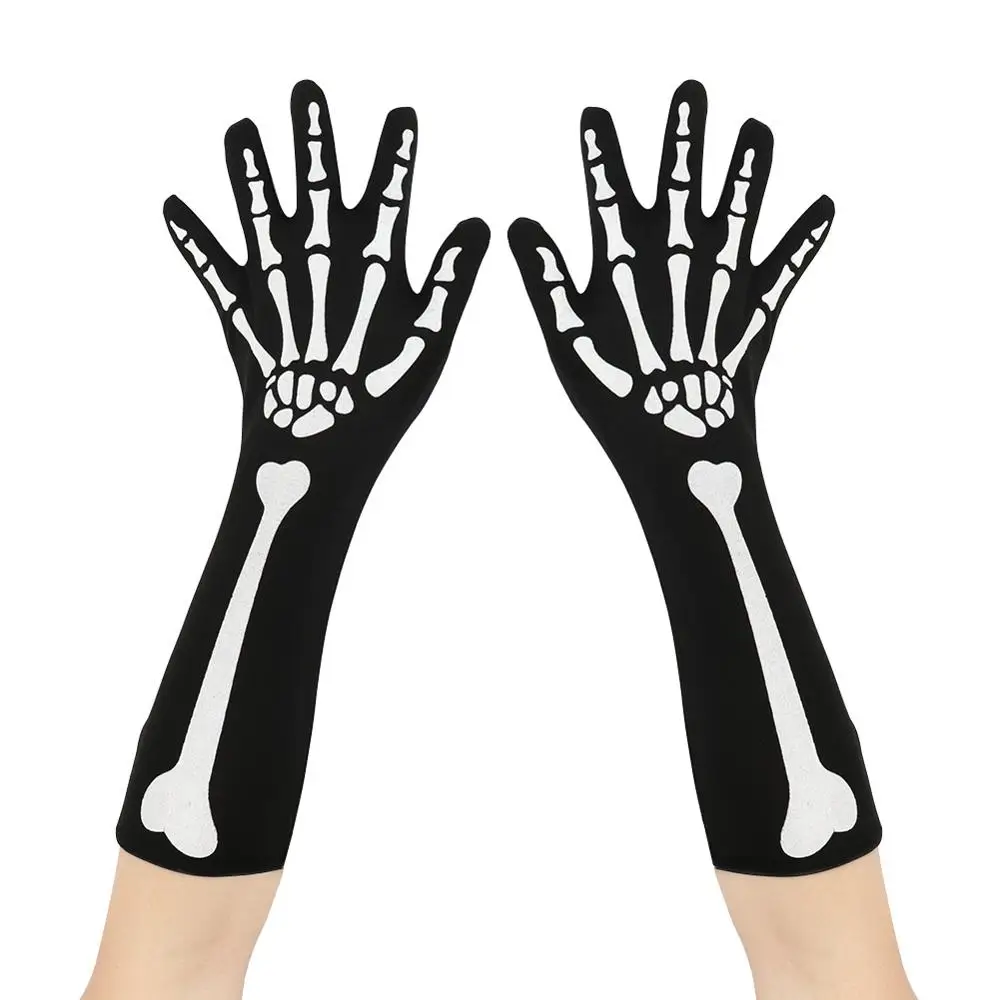 1 pair gloves Ourwarm Хэллоуин Вечерние черные кружева паутина на камин мантия шарф скатерти Ужасы реквизит Хэллоуин вечерние украшения - Цвет: 1 pair gloves