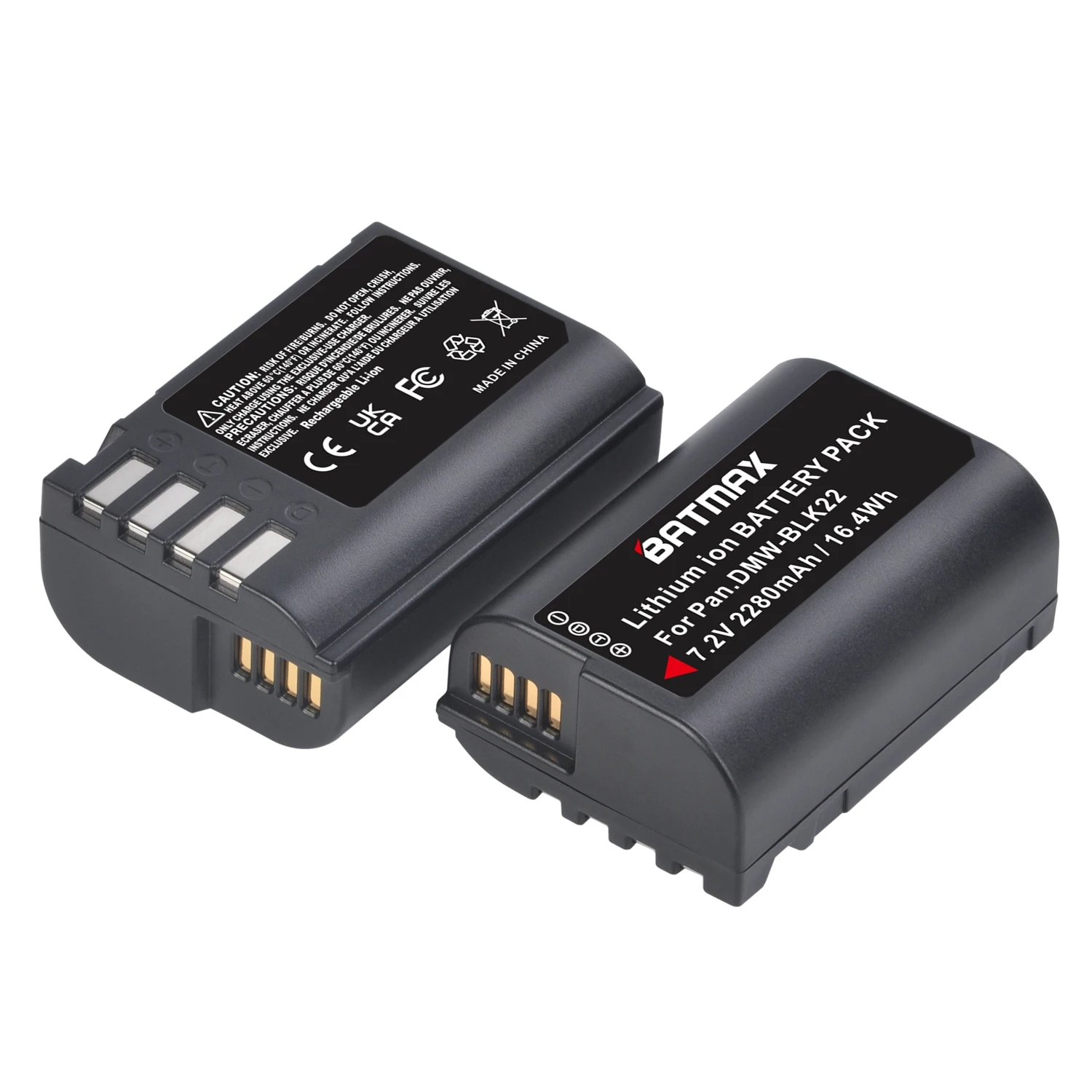 High-Capacity 4-Pack 2280mAh Rechargeable Batteries with LED Dual Charger