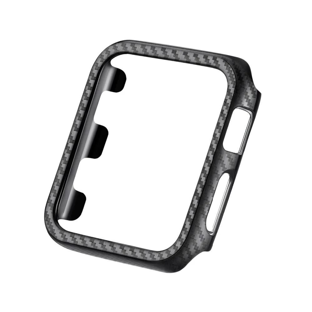 Хохлатый чехол для Apple Watch 4 3 band iwatch ремешок 42 мм 38 мм 44 мм 40 мм защитный бампер рамка карбоновые часы аксессуары 21