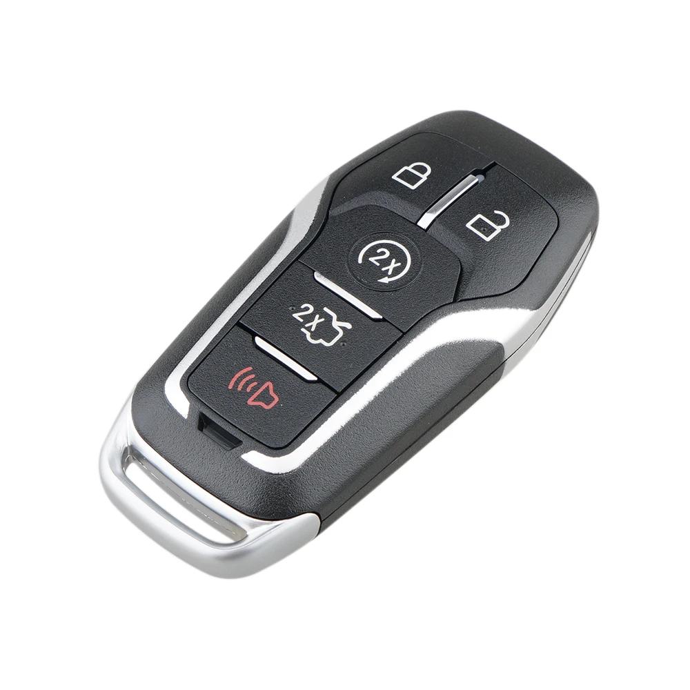 

5 Button Car Key Shell Smart Remote Key Case for Ford Edge Explorer Fusion 2015-2017 M3N-A2C31243300 Uncut Blade