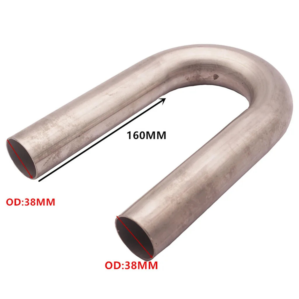 180 Degree Mandrel Exhaust Tube U Bend - Stainless Steel / 1.5 Inch Diameter