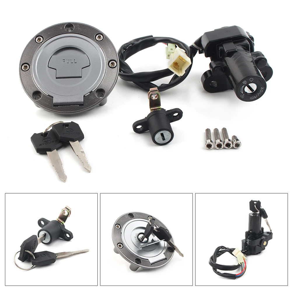 

Motorcycle Fuel Gas Tank Cap Ignition Switch Seat Lock For Yamaha MT03 MT09 YZF R6 R1 XJ6F/N FJ09 FZ09 FZ07 FZ8N/S FZ6N/S/R FZ10