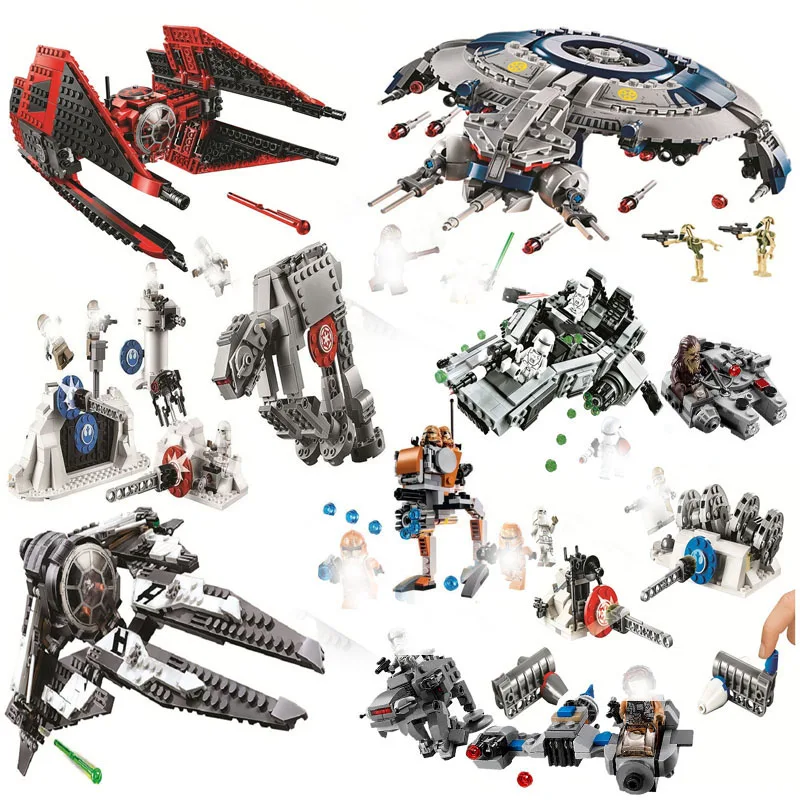 2020 nouveau Star Tie Fighter microfighter Wars la montée de Skywalker avec des blocs de construction Lepining Star wars jouets pour enfants