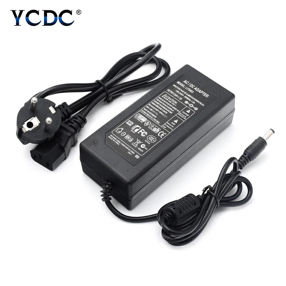 24V 3A источник питания AC 100 V-240 V к DC 24V 3A Адаптер Питания UK/US/AU/EU зарядное устройство для аудио/видео системы светодиодный светильник