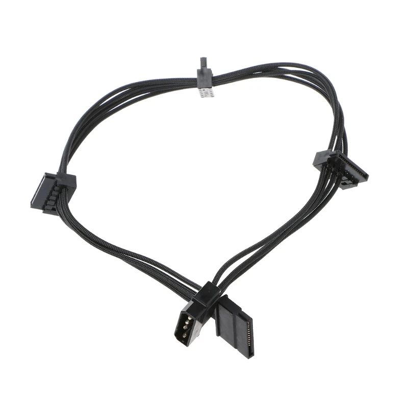 PC ATX 4Pin 4P IDE Molex to 4 SATA Serial ATA Кабель питания Шнур 18AWG провод