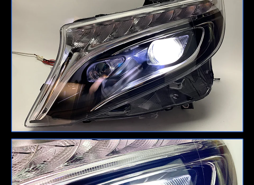 АКД стайлинга автомобилей Фара для бенц Вито фары 2013- все новые Вито светодиодный задний фонарь светодиодный DRL Bi Xenon Hid авто аксессуары