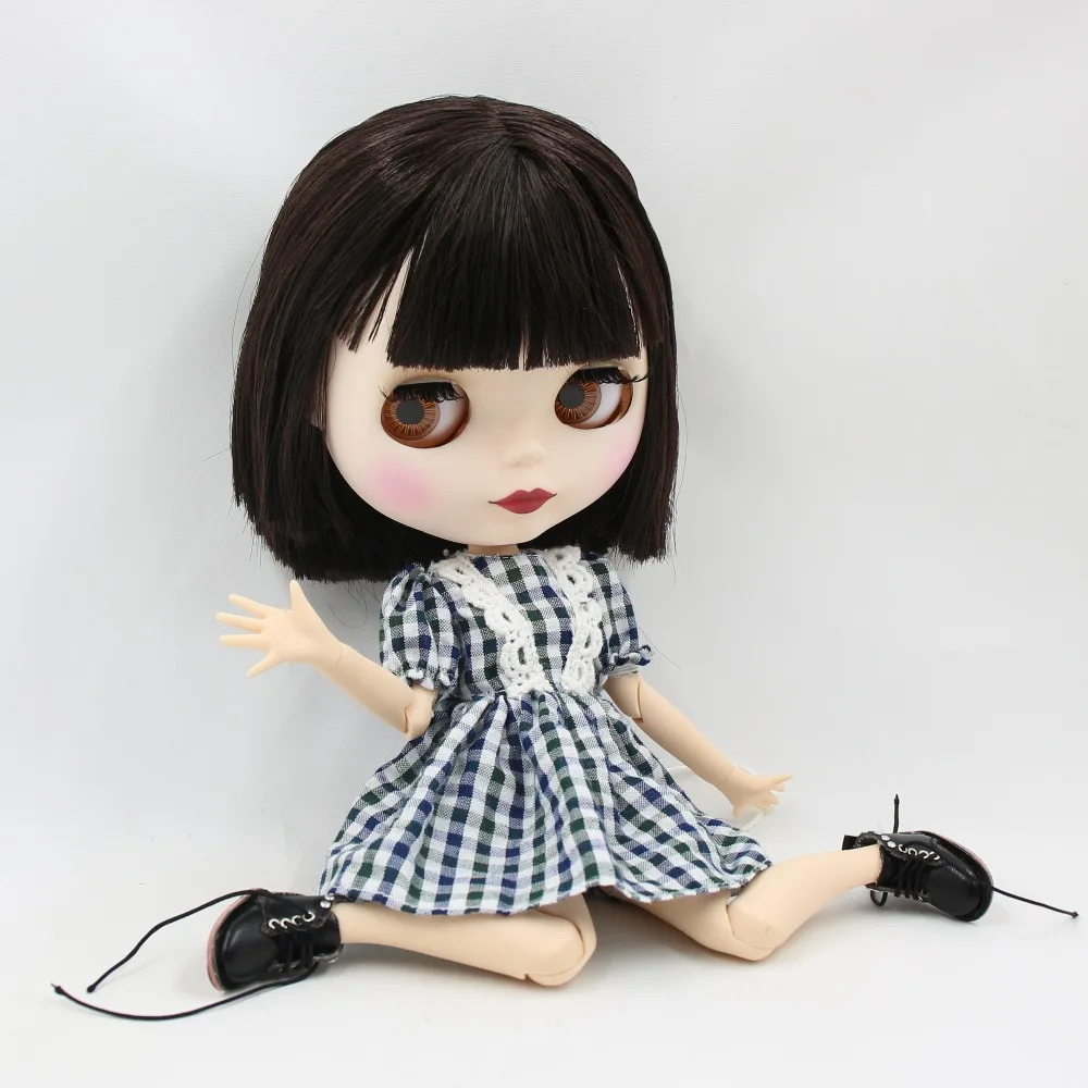 Lainey – Premium Custom Neo Blythe Doll with Brown Hair, White Skin & Matte Cute Face 1