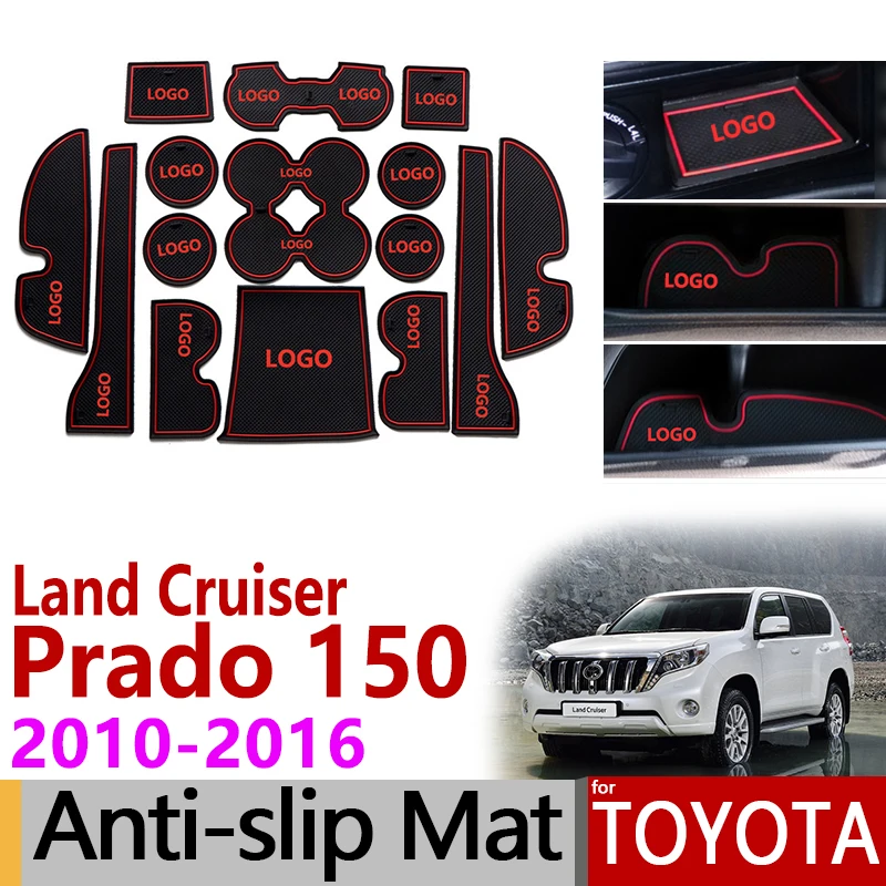 Противоскользящий коврик для Toyota Land Cruiser Prado 150 2010 2011 2012- LC150 J150 слот для ворот противогрязный Коврик для двери