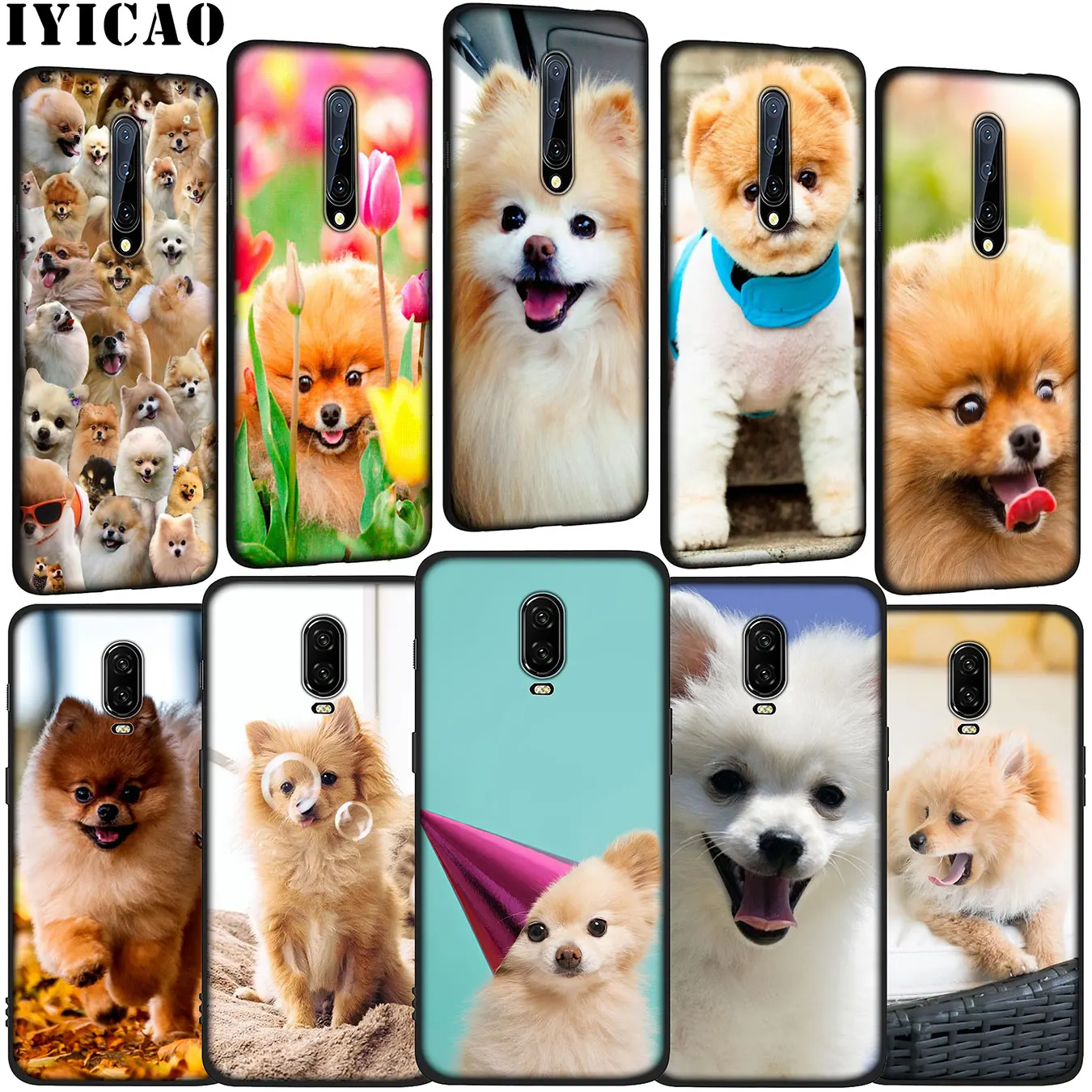 IYICAO Pomeranian dog dogs Мягкий Силиконовый ТПУ черный чехол для телефона OnePlus 7T 7 Pro 6T 6 5T 5 One
