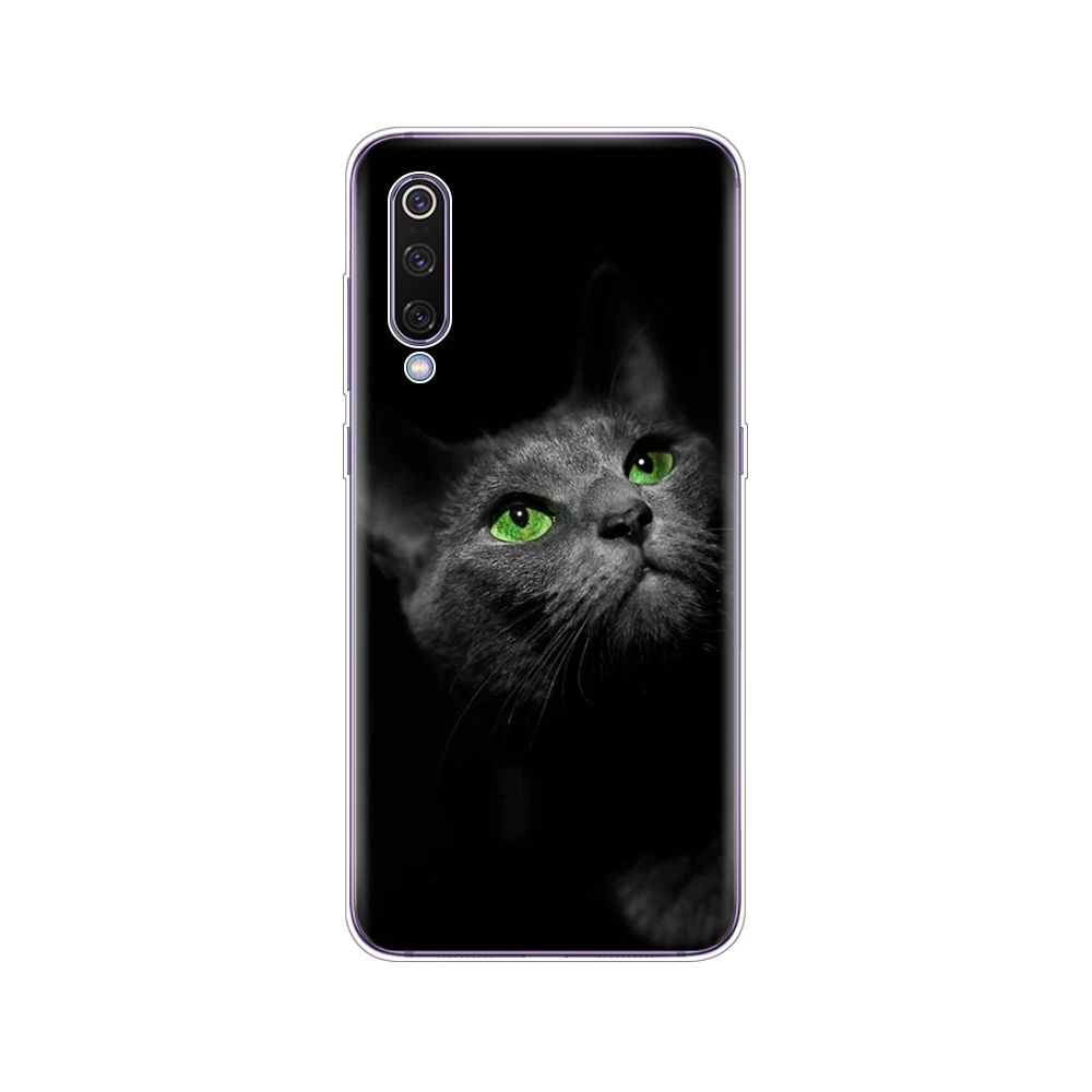 34719 Чехол для xiaomi mi 9, силиконовый мягкий чехол из ТПУ для телефона xiaomi mi 9 xiaomi 9 SE, защитный чехол для бампера, 360, черный - Цвет: 34719