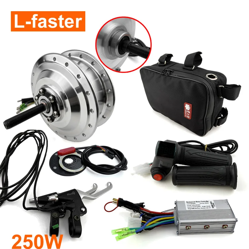 24V36V 250W City Bike Electric Conversion Kit With Brushless Motor Hub