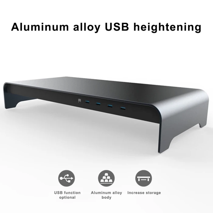 Интеллектуальная подставка из алюминиевого сплава для ноутбука с 4 портами USB 3,0 MYDING