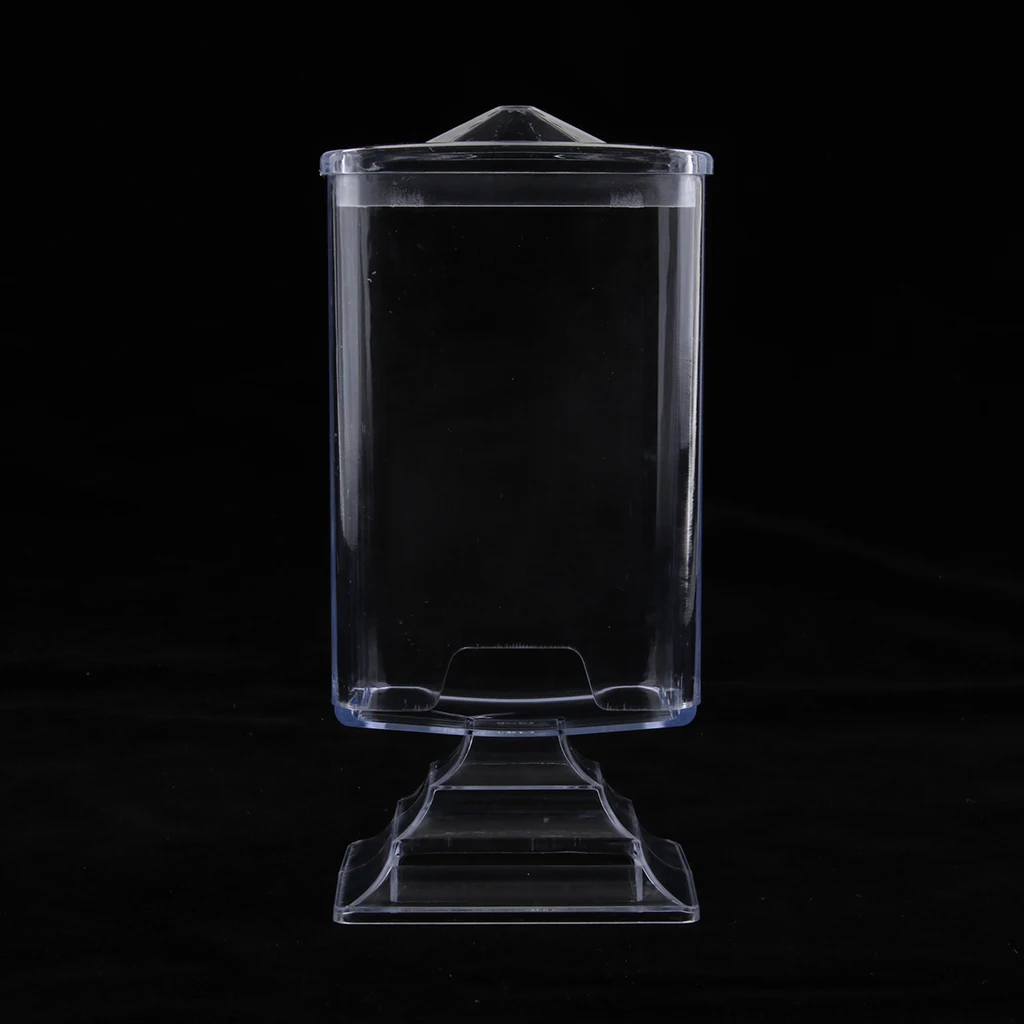 Clear Acrylic Nail Art Wipes Holder Case Makeup Cotton Pads Storage Box Display Box 
