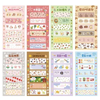 

1 Set Cute Memo Pad Plaids and lines Note Sticky Paper Stationery Planner Stickers Notepads Office School Supplies