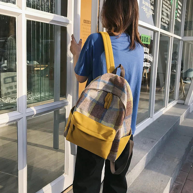 Модный женский рюкзак, брезентовый Рюкзак для ноутбука Mochilas, женская школьная сумка для девочек-подростков, сумка через плечо, рюкзак