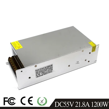 

Adjustable DC Power Supply 55v 21.8a 1200W SMPS Transformer AC110V 220V TO DC55V USP for CNC Stepper Motors CCTV Machine