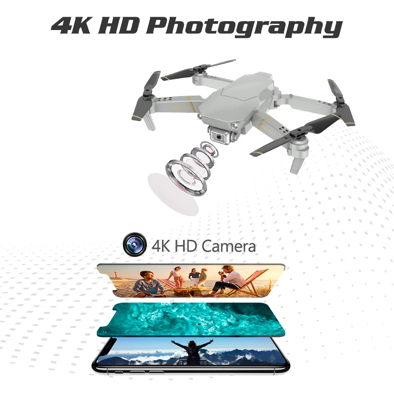 Global Drone ANU wifi FPV Квадрокоптер с 4 K/1080 P HD широкоугольная камера складной RC Квадрокоптер Дрон VS SG106 M70 E58 E520