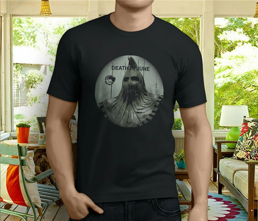 New Popular Death In June Vintage Men'S Black T-Shirt Size S-3Xl Fashion Classic Tee Shirt | Мужская одежда