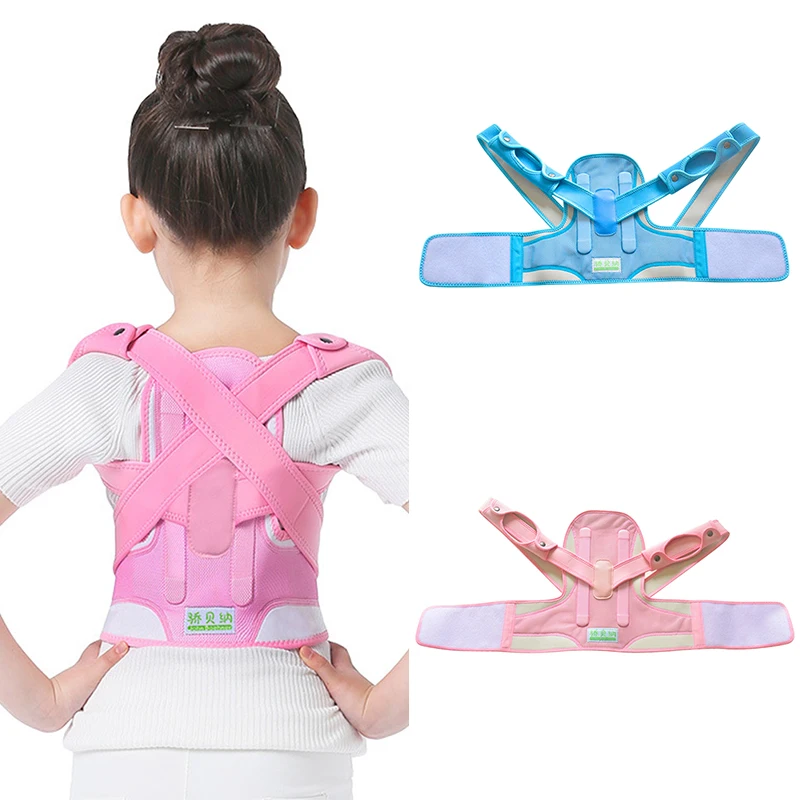 Children Kid Shoulder Back Brace Support Adjustable Magnetic Posture Corrector Spine Lumbar Support Brace Belt Spine Waist Strap