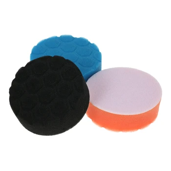 

3PCS Car Polishing Sponge Pads Waxing Buffing Pad Foam Kit Set for Car Polisher Buffer Sander Polishing Waxing Sealing Glaze