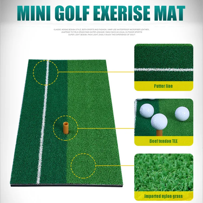 Тренировочный Коврик для гольфа, поворотный коврик для ударов, коврик для вождения в помещении, тренировочные принадлежности, зеленый и T8