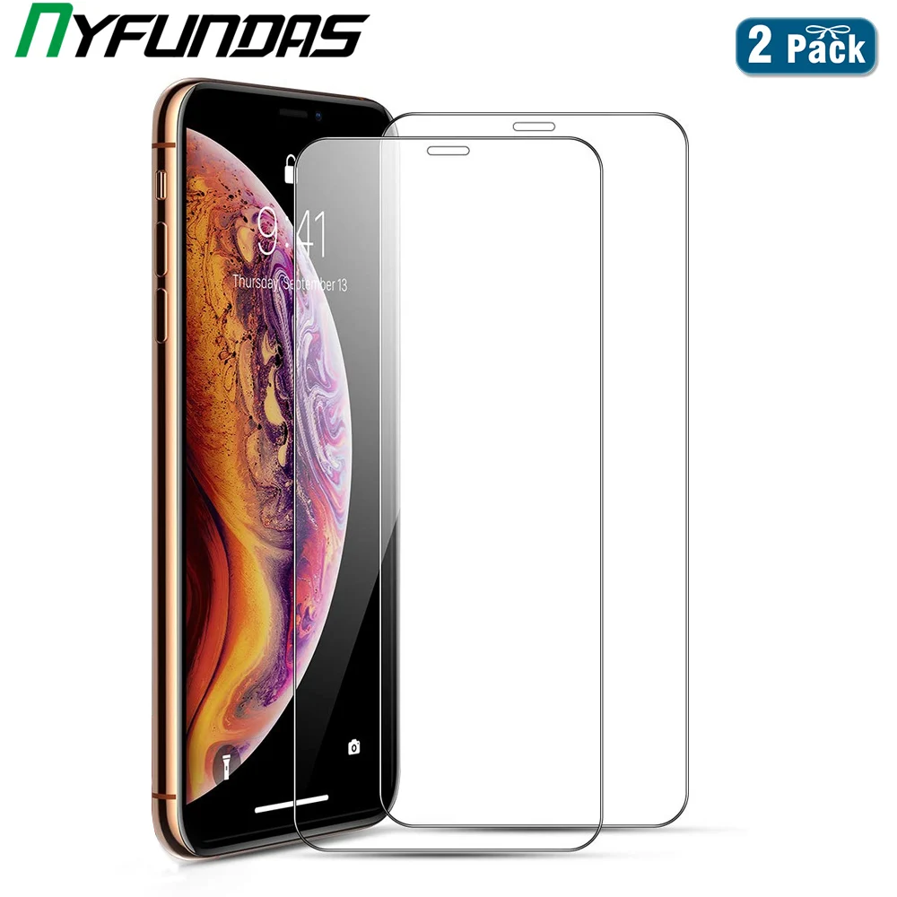 NYFundas Закаленное стекло Защитная пленка для Iphone 7 8 6 6s Plus 11 Pro Max XS MAX XR X защита Verre Tremp аксессуары