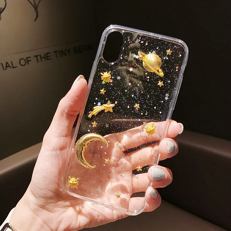Для iphone 11 Pro 6 6s 7 8 Plus 11Pro XR X XS Max чехол для Funda SE 2020 Apple Чехлы Блестящий Звездный