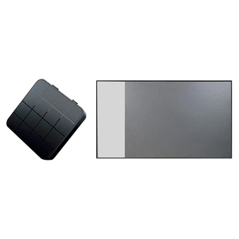 

Projector Curtain 120-Inch Metal Anti-Light Curtain 16:9 HD Portable Sn & B32 Bluetooth 5.0 Receiver Transmitter