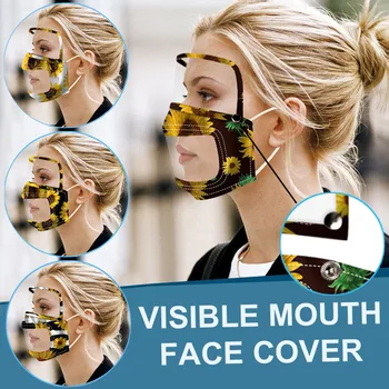 

Cloth Mouth Caps with Detachable Eyes Shield Reuseable Face Shield Mouth Face Mask Washable Breathable Face Mask