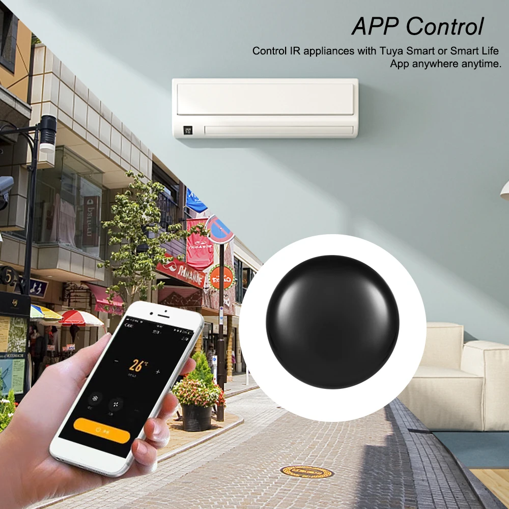 

WiFi-IR Remote IR Control Hub Wi-F Enabled Infrared Universal Remote Controller For Air Conditioner TV