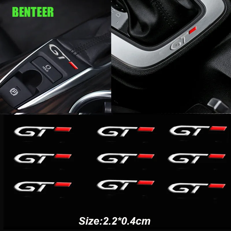 Наклейка GT из нержавеющей стали для Peugeot 206 208 307 308 2008 3008 106 108 306 2 шт. | Автомобили и