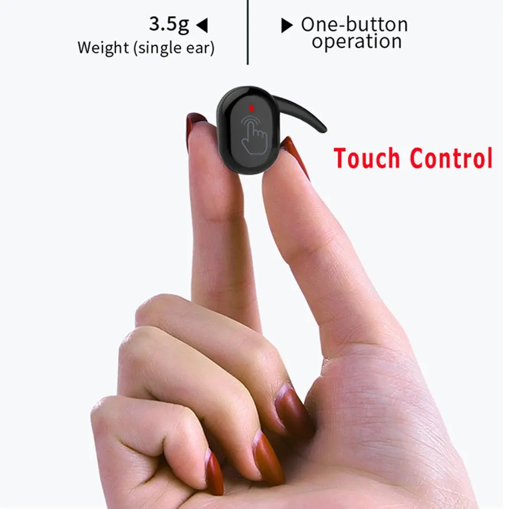 wireless headphones Bluetooth 5 0 TWS HIFI headset Mini sports running earphones compatible for iOS Android phones