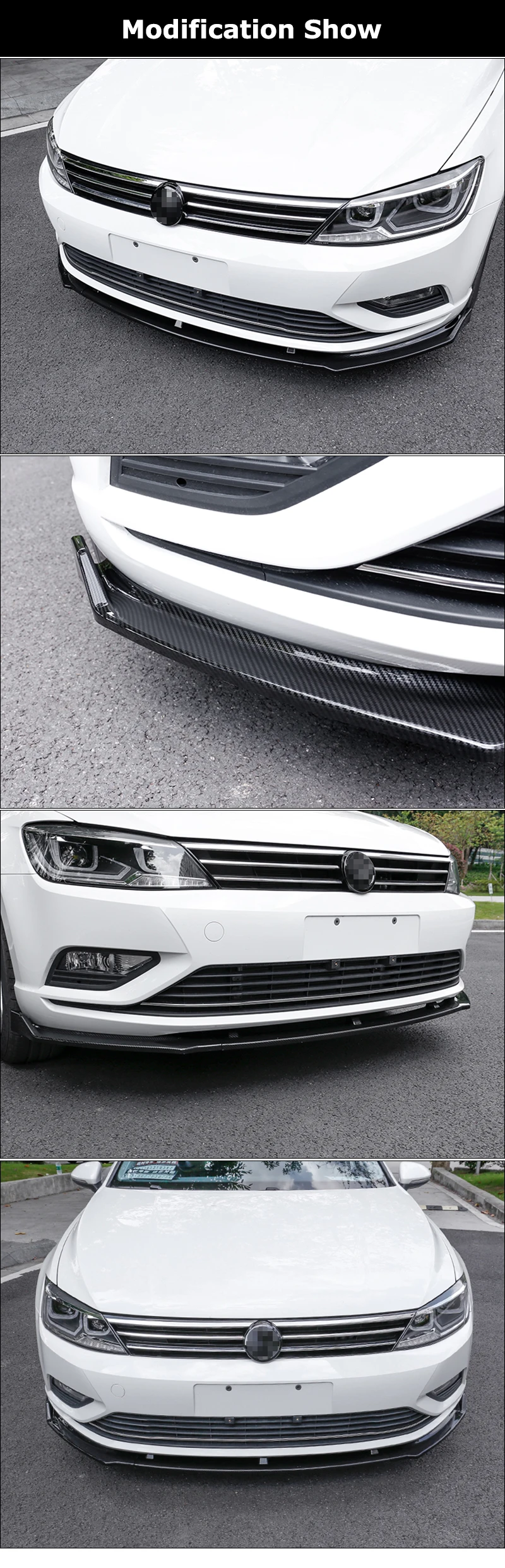 3 шт. автомобильный протектор переднего бампера для Volkswagen Lamando внешняя модификация GTS Автомобильная Передняя губка