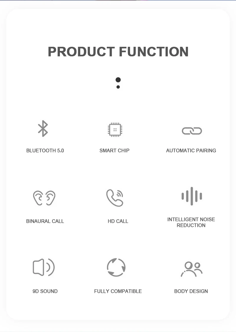 Гарнитура с двумя ушами, HD вызов, беспроводные наушники с Bluetooth 5,0, мини-гарнитура, наушники с громкой связью, спортивные, басовые, водонепроницаемые наушники