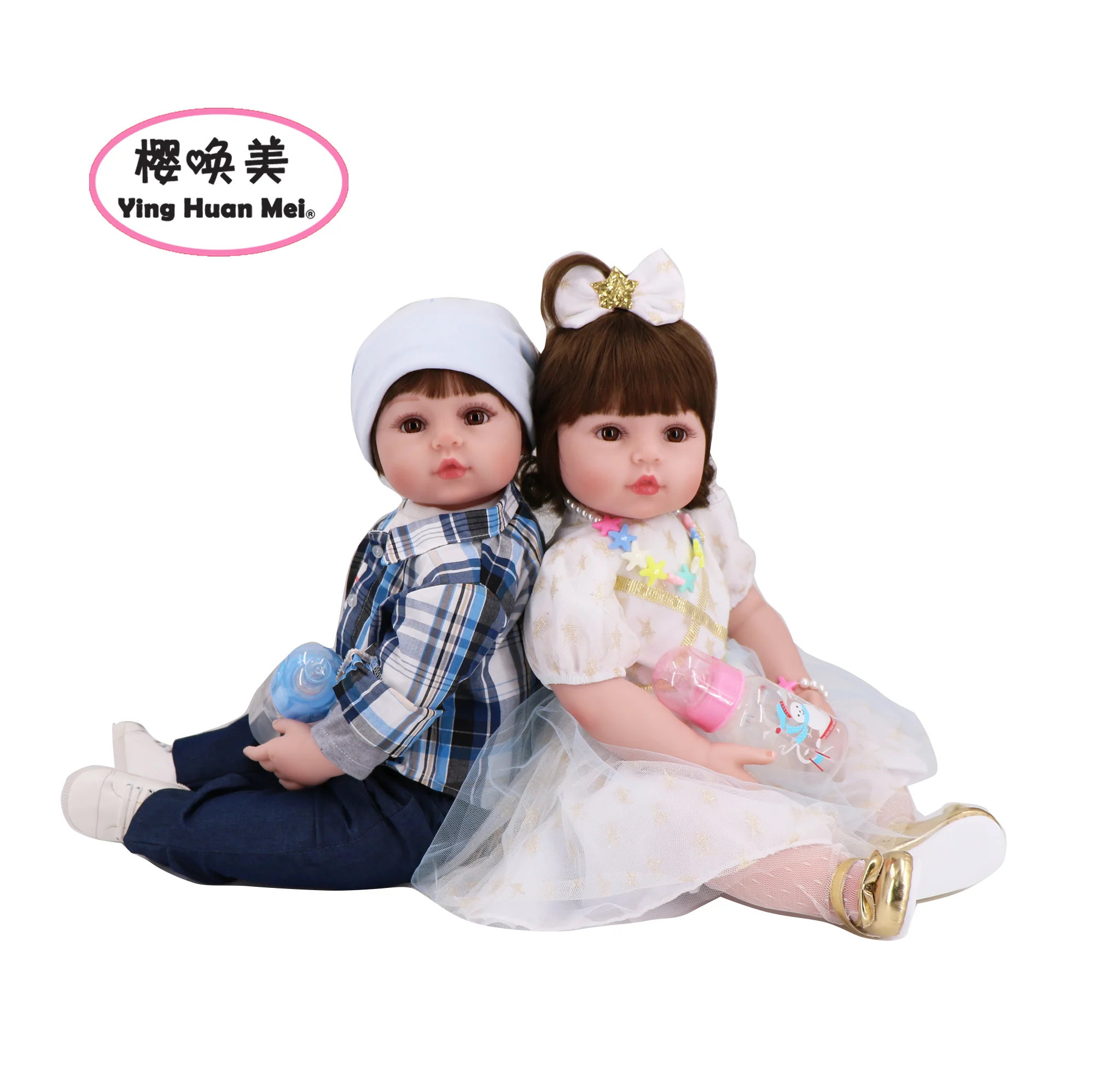 Yinghuanme малыша 2" мальчиков с рисунком из мультфильма «Тачки» Мягкие viny reborn baby doll 61 см младенец получивший новую жизнь для малышей, рождественские подарки, куклы набор
