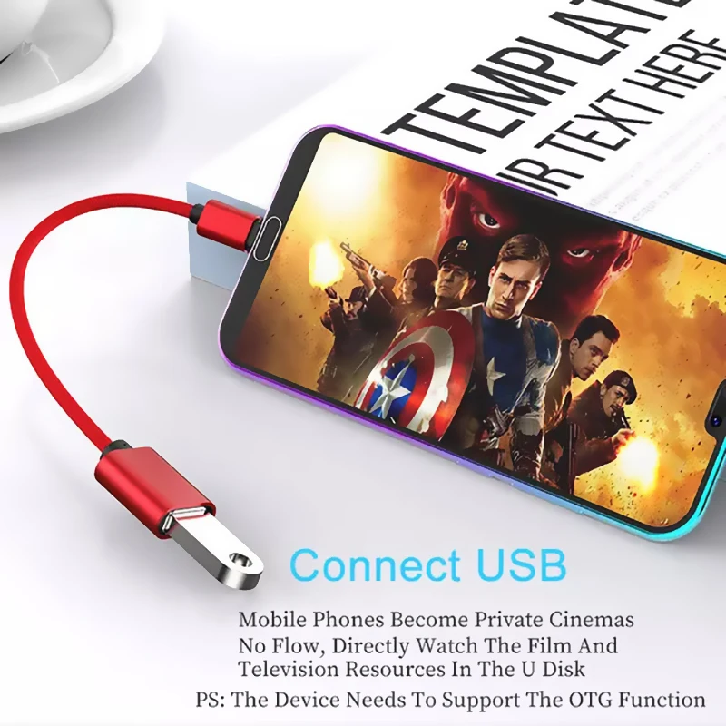 USB C к USB адаптер type C OTG USB кабель C папа к USB 3,0 A женский кабель адаптер для MacBook Pro samsung S9 USB-C OTG