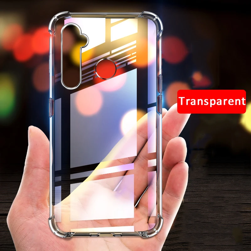 

For Oppo Realme X2 Case Airbag Anti-fall Phone Case For Oppo Realme XT 5 2 X2 Pro C2 5 Pro Transparent Soft TPU Case