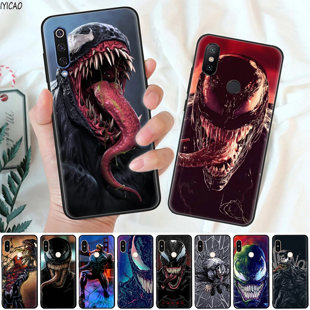 IYICAO Venom в темноте мягкий чехол для Xiaomi Mi 10 A3 A2 Lite A1 CC9 CC9E 9T 9 8 6 SE Pro F1 макс 3 5X 6X MiA1 MiA2 |