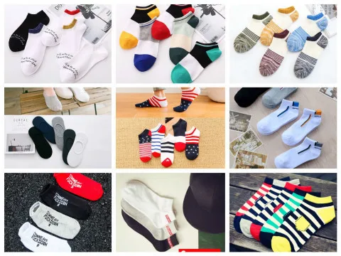 5 pairs Men's Socks Cotton Stripe Boat Socks All Seasons Spring Summer Male Casual Harajuku Breathable Men Ankle Sock Meias