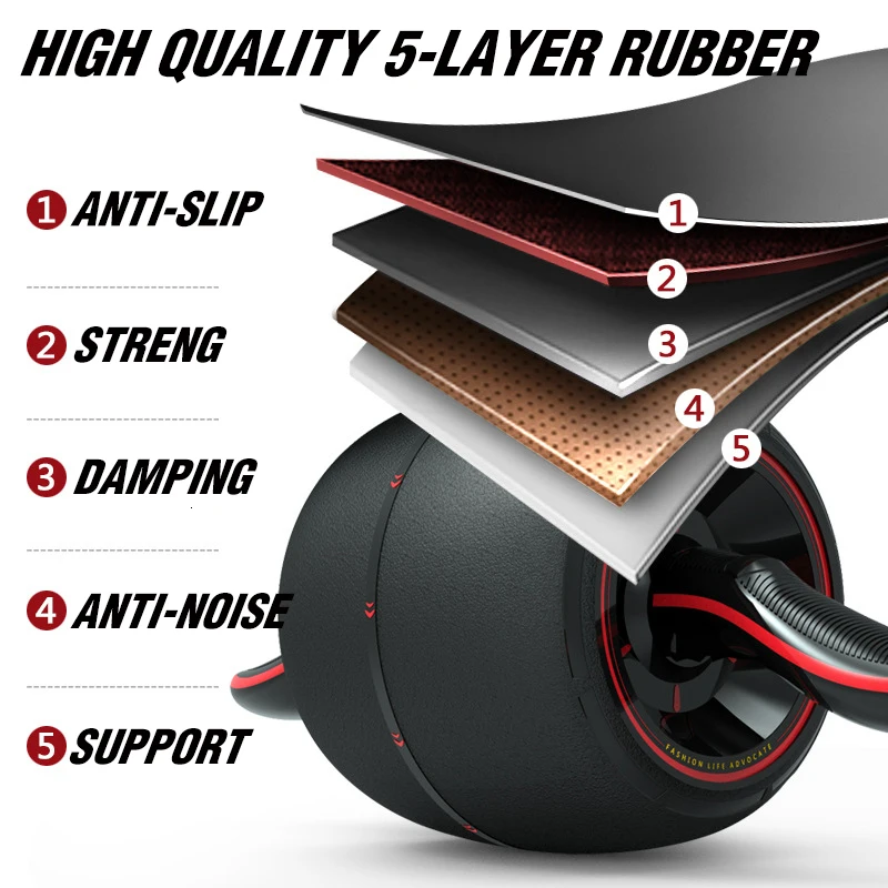 Ролик эластичный AB Wheels для тренировки мышц живота|Ролики пресса| |